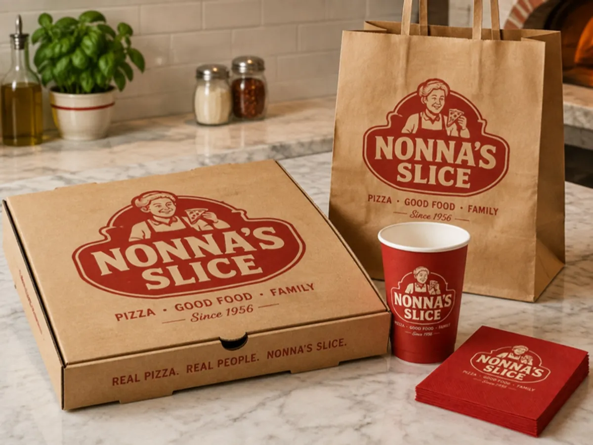 Nonna's Slice concept packaging